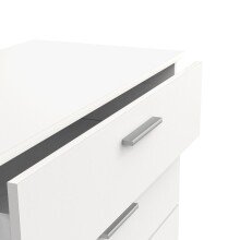 Schubkastenkommode >IZZY< in Matt weiß - 79,7x85,1x419cm (BxHxT)