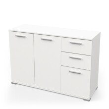 Sideboard >IZZY< in Matt weiß -...