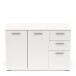 Sideboard >IZZY< in Matt weiß - 119,6x85,1x41,9cm (BxHxT)