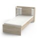 Stauraumbett >LIFE< in Kronberg Eiche - 226,9x90,5x124,5cm (BxHxT)
