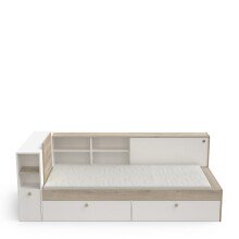 Stauraumbett >LIFE< in Kronberg Eiche - 229,4x87,7x119,2cm (BxHxT)