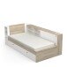 Stauraumbett >LIFE< in Kronberg Eiche - 229,4x87,7x119,2cm (BxHxT)