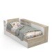 Stauraumbett >LIFE< in Kronberg Eiche - 229,4x87,7x119,2cm (BxHxT)