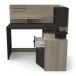 Eckschreibtisch >MALICIA< in Kronberg Eiche - 121,5x119,6x116,2cm (BxHxT)