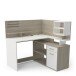Eckschreibtisch >MALICIA< in Kronberg Eiche - 121,5x119,6x116,2cm (BxHxT)