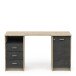 Schreibtisch >MAO< in Eiche royal - 132,2x73,9x48,4cm (BxHxT)
