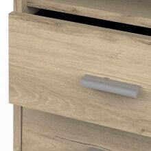 Schreibtisch >MAO< in Eiche royal - 132,2x73,9x48,4cm (BxHxT)