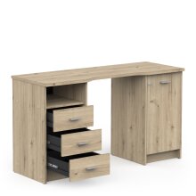 Schreibtisch >MAO< in Eiche royal - 132,2x73,9x48,4cm (BxHxT)