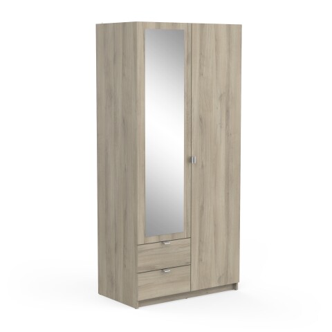 Drehtürenschrank >MELLIE2< in Kronberg Eiche - 88,9x191,5x51,4cm (BxHxT)