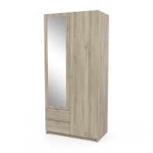 Drehtürenschrank >MELLIE2< in Kronberg Eiche - 88,9x191,5x51,4cm (BxHxT)