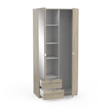 Drehtürenschrank >MELLIE2< in Kronberg Eiche - 88,9x191,5x51,4cm (BxHxT)