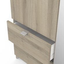 Drehtürenschrank >MELLIE2< in Kronberg Eiche - 133,5x191,5x51,4cm (BxHxT)