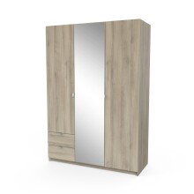Drehtürenschrank >MELLIE2< in Kronberg Eiche - 133,5x191,5x51,4cm (BxHxT)