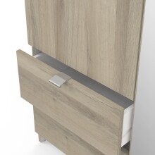 Drehtürenschrank >MELLIE2< in Kronberg Eiche - 133,5x191,5x51,4cm (BxHxT)
