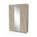 Drehtürenschrank >MELLIE2< in Kronberg Eiche - 133,5x191,5x51,4cm (BxHxT)