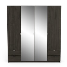 Drehtürenschrank >MELLIE2< in Eiche Waterford - 178,1x191,5x51,4cm (BxHxT)
