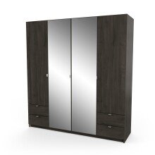 Drehtürenschrank >MELLIE2< in Eiche Waterford - 178,1x191,5x51,4cm (BxHxT)