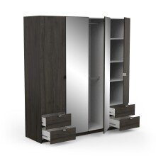 Drehtürenschrank >MELLIE2< in Eiche Waterford - 178,1x191,5x51,4cm (BxHxT)