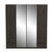 Drehtürenschrank >MELLIE2< in Eiche Waterford - 178,1x191,5x51,4cm (BxHxT)