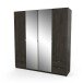 Drehtürenschrank >MELLIE2< in Eiche Waterford - 178,1x191,5x51,4cm (BxHxT)