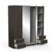 Drehtürenschrank >MELLIE2< in Eiche Waterford - 178,1x191,5x51,4cm (BxHxT)