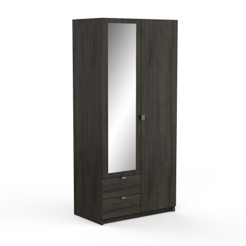Drehtürenschrank >MELLIE2< in Eiche Waterford - 88,9x191,5x51,4cm (BxHxT)