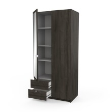 Drehtürenschrank >MELLIE2< in Eiche Waterford - 88,9x191,5x51,4cm (BxHxT)