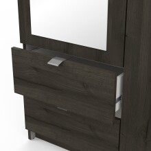Drehtürenschrank >MELLIE2< in Eiche Waterford - 88,9x191,5x51,4cm (BxHxT)