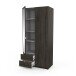 Drehtürenschrank >MELLIE2< in Eiche Waterford - 88,9x191,5x51,4cm (BxHxT)