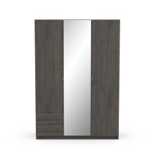 Drehtürenschrank >MELLIE2< in Eiche Waterford - 133,5x191,5x51,4cm (BxHxT)