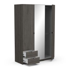 Drehtürenschrank >MELLIE2< in Eiche Waterford - 133,5x191,5x51,4cm (BxHxT)