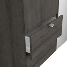 Drehtürenschrank >MELLIE2< in Eiche Waterford - 133,5x191,5x51,4cm (BxHxT)