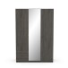 Drehtürenschrank >MELLIE2< in Eiche Waterford - 133,5x191,5x51,4cm (BxHxT)