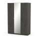 Drehtürenschrank >MELLIE2< in Eiche Waterford - 133,5x191,5x51,4cm (BxHxT)