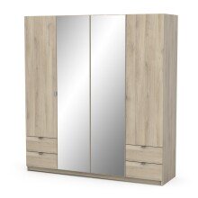 Kleiderschrank >MELLIE2< in Kronberg Eiche - 178,1x191,5x51,4cm (BxHxT)