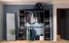 Kleiderschrank >MOON< in schwarz matt - 210x204,4x41,5cm (BxHxT)