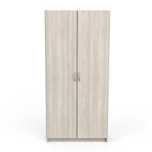 Mehrzweckschrank >MULTIFONC< in Shannon Eiche - 79,7x169,5x41,4cm (BxHxT)