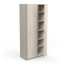 Mehrzweckschrank >MULTIFONC< in Shannon Eiche - 79,7x169,5x41,4cm (BxHxT)