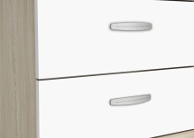 Schubkastenkommode >NANO< in Shannon Eiche - 60,5x71,7x29,4cm (BxHxT)