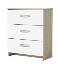Schubkastenkommode >NANO< in Shannon Eiche - 60,5x71,7x29,4cm (BxHxT)
