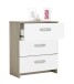 Schubkastenkommode >NANO< in Shannon Eiche - 60,5x71,7x29,4cm (BxHxT)