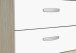 Schubkastenkommode >NANO< in Shannon Eiche - 60,5x71,7x29,4cm (BxHxT)