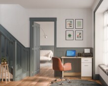 Schreibtisch >OSIRIS< in Kronberg Eiche - 108,4x75x44,8cm (BxHxT)