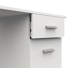 Schreibtisch >OSIRIS< in Matt weiß - 108,4x75x44,8cm (BxHxT)