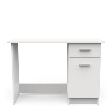 Schreibtisch >OSIRIS< in Matt weiß - 108,4x75x44,8cm (BxHxT)