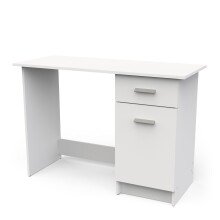 Schreibtisch >OSIRIS< in Matt weiß - 108,4x75x44,8cm (BxHxT)