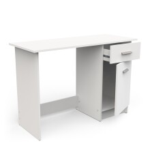 Schreibtisch >OSIRIS< in Matt weiß - 108,4x75x44,8cm (BxHxT)