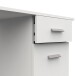 Schreibtisch >OSIRIS< in Matt weiß - 108,4x75x44,8cm (BxHxT)