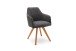 Polsterstuhl >REDDING< in anthrazit - 57x85x62 (BxHxT)