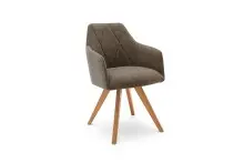 Polsterstuhl >REDDING< in cappuccino - 57x85x62...